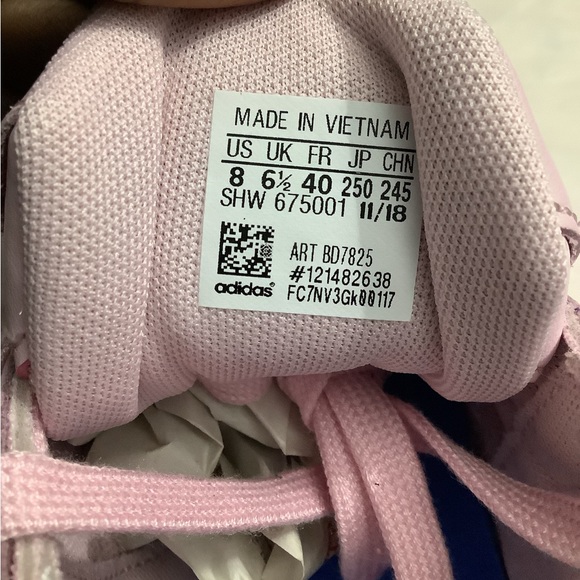 Adidas Falcon Low-Top Sneakers Purple Pink Size 8 - Picture 8 of 10